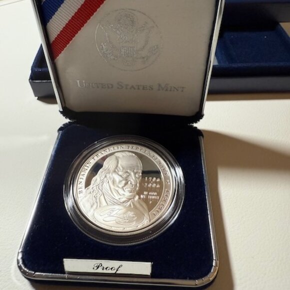 2006 Ben Franklin Founding Father 90% Silver Dollar Proof Coin, OGP, COA - Picture 10 of 10